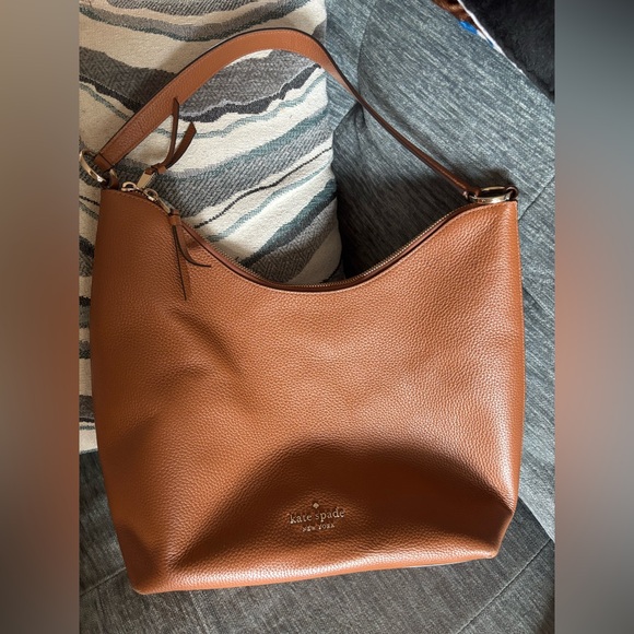 Kate spade large tan leather bag - Picture 1 of 2